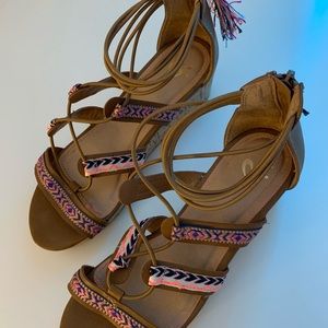 Justice Wedged Sandals